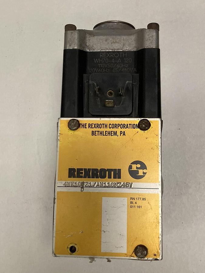 Used Rexroth,4WE10D-21/AW110NZ45V,Solenoid Valve