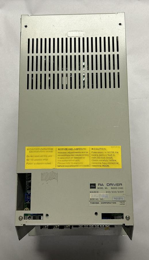 Used TOSHIBA,RAD02-2062,RA DRIVER SERVO DRIVE 200/220V