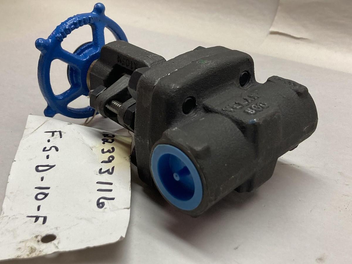 Used Velan,W-2074B-02TY,Steel Globe Valve 1/2 Inch Class 800