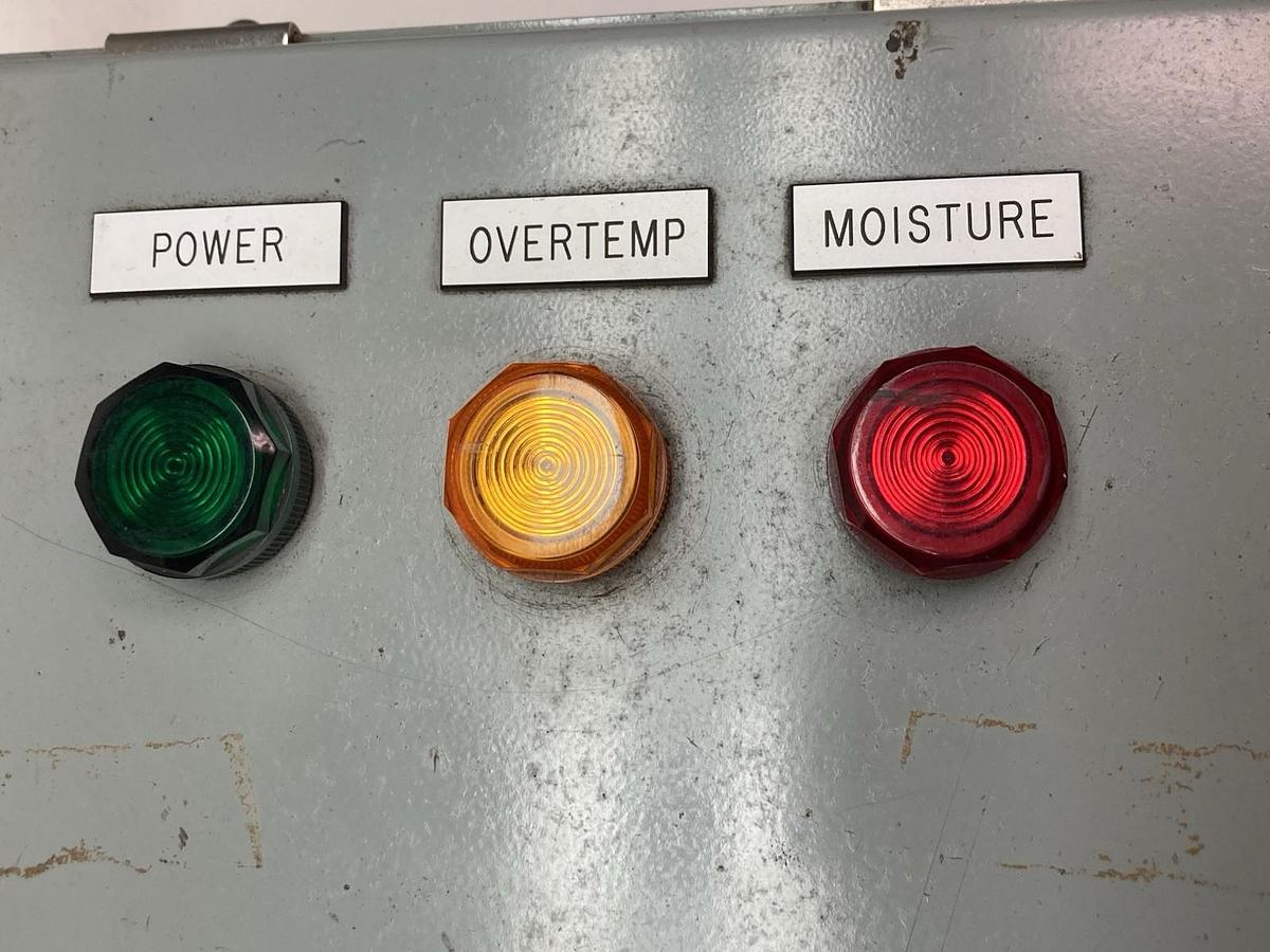 Used Hazleton Motor Moisture Over Temp Alarm Components Pump w/Hammond Mfg Enclosure