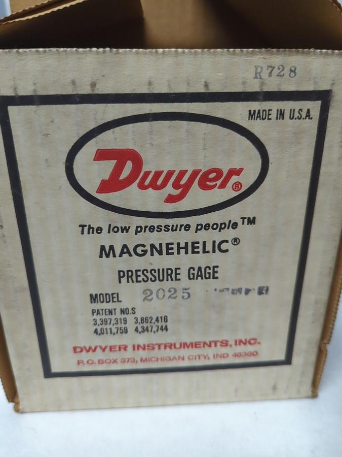 DWYER,2025,MAGNEHELIC DIFFERENTIAL PRESSURE GAUGE NOS