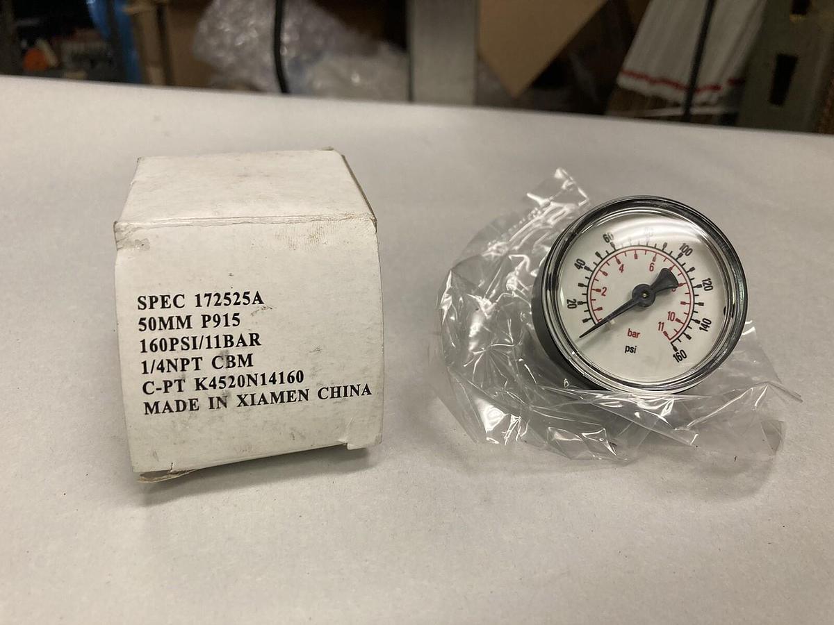 Used Wilkerson,171796A,Pressure Gauges 50MM 160PSI 11 BAR