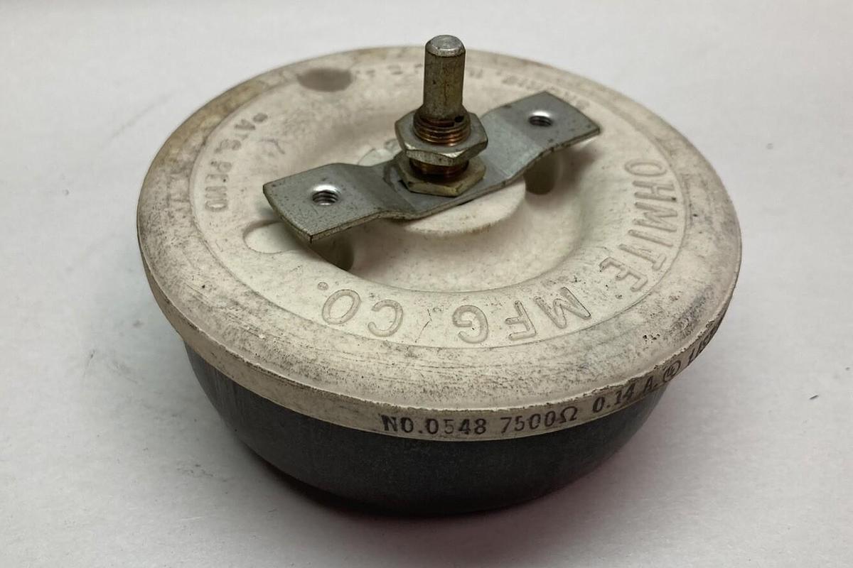 Used Ohmite,0548 7500,Resistor 0.14A