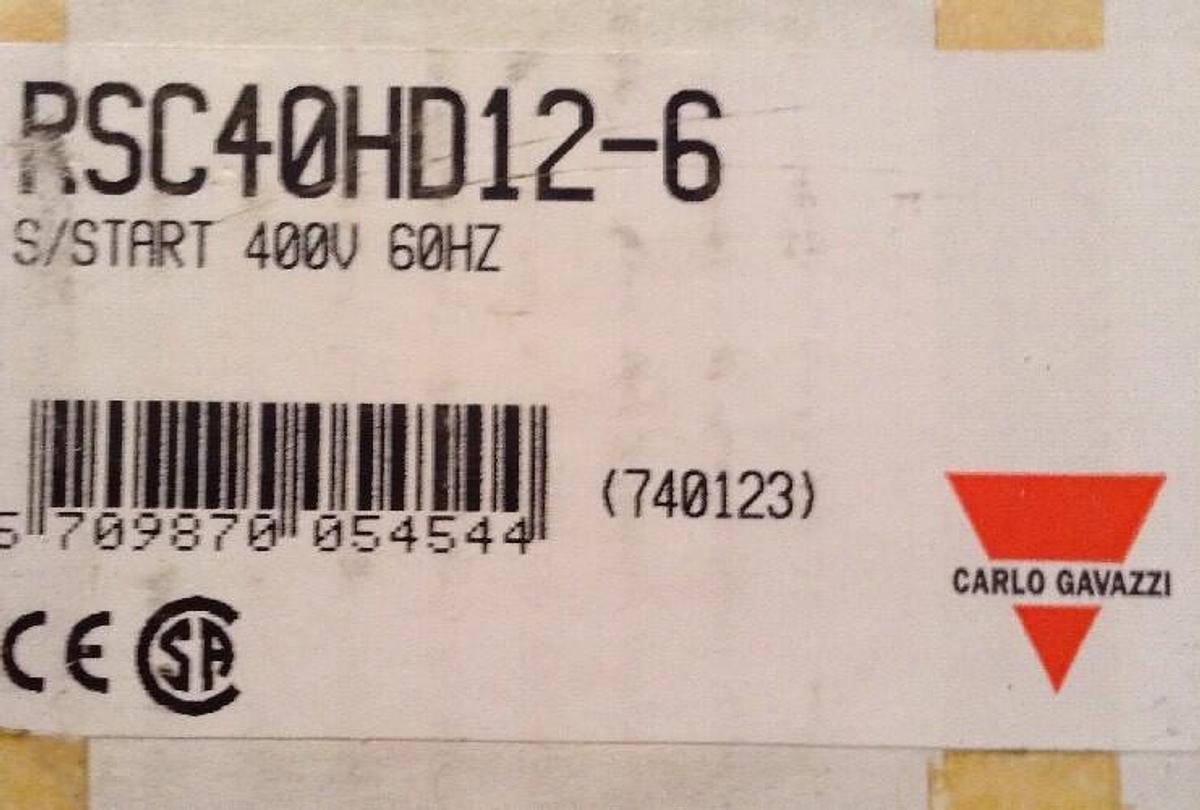Carlo Gavazzi,RSC40HD12-6,Soft Start Relay  400V 60 HZ