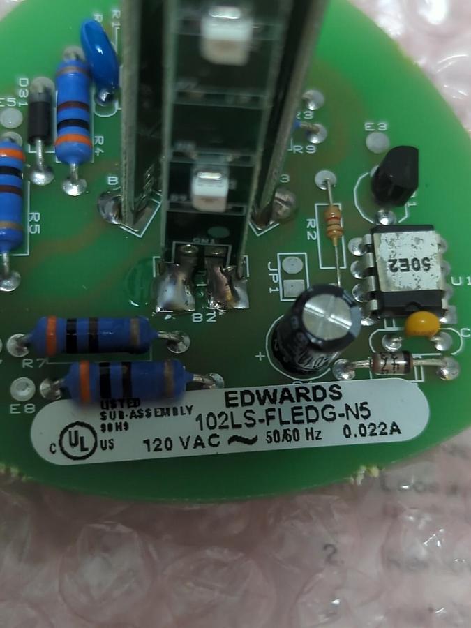 EDWARDS SIGNALING,102LS-FLEDG-N5,TRILIPTICAL FLASHING LED LIGHT GREEN 120VAC