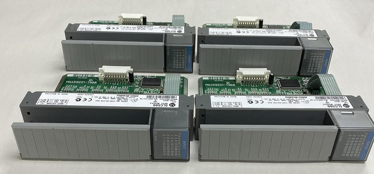 Used Allen-Bradley,1746-IB32,Series D SLC500 Input Module Lot Of 4