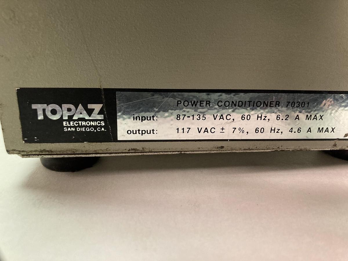 Used Topaz,70301,Line 2 Power Conditioner 87-135 VAC