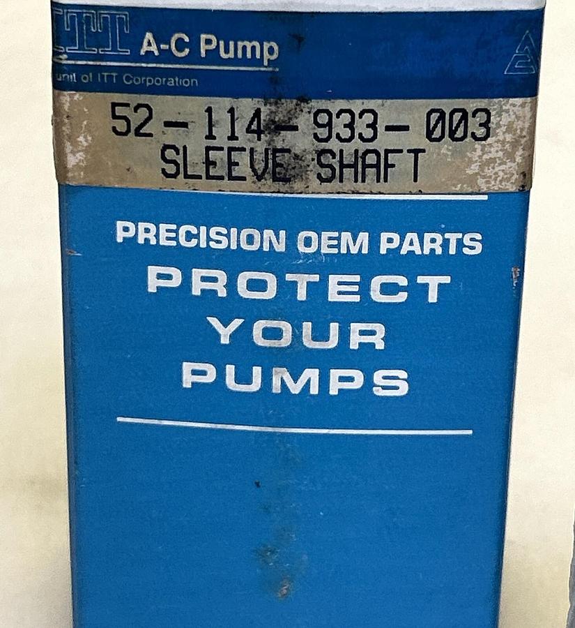 ITT,52-114-933-003,SLEEVE SHAFT NOS