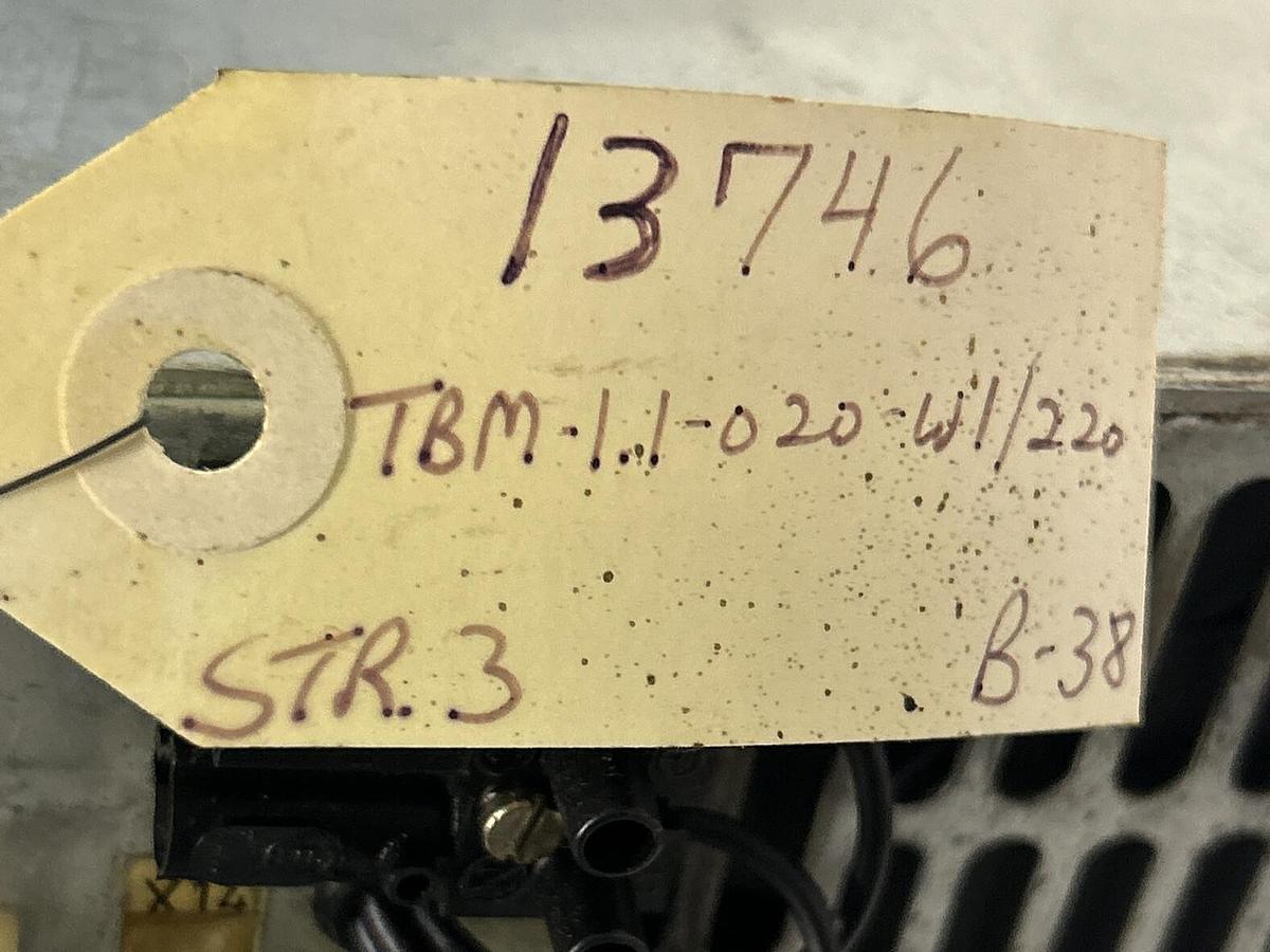 Used INDRAMAT,TBM-1.1-020-W1-220,AC SERVO BLEEDER DRIVE 220V