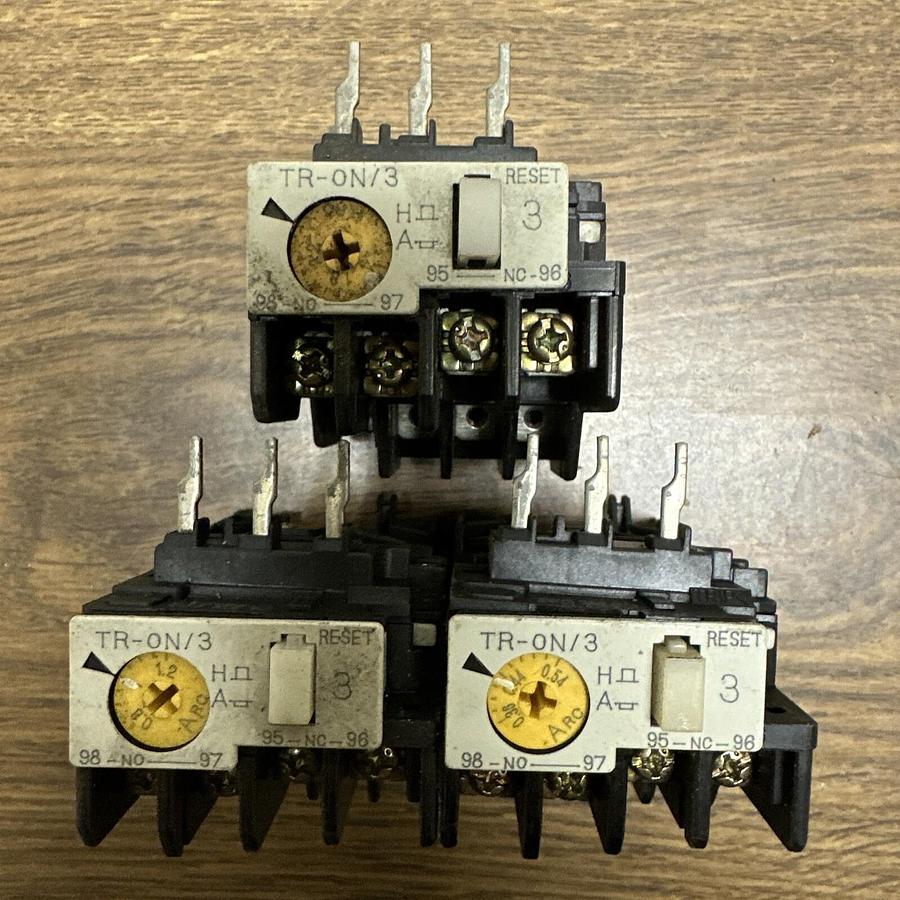 Used Fuji,TR-ON/3,Thermal Overload Relay LOT of 3