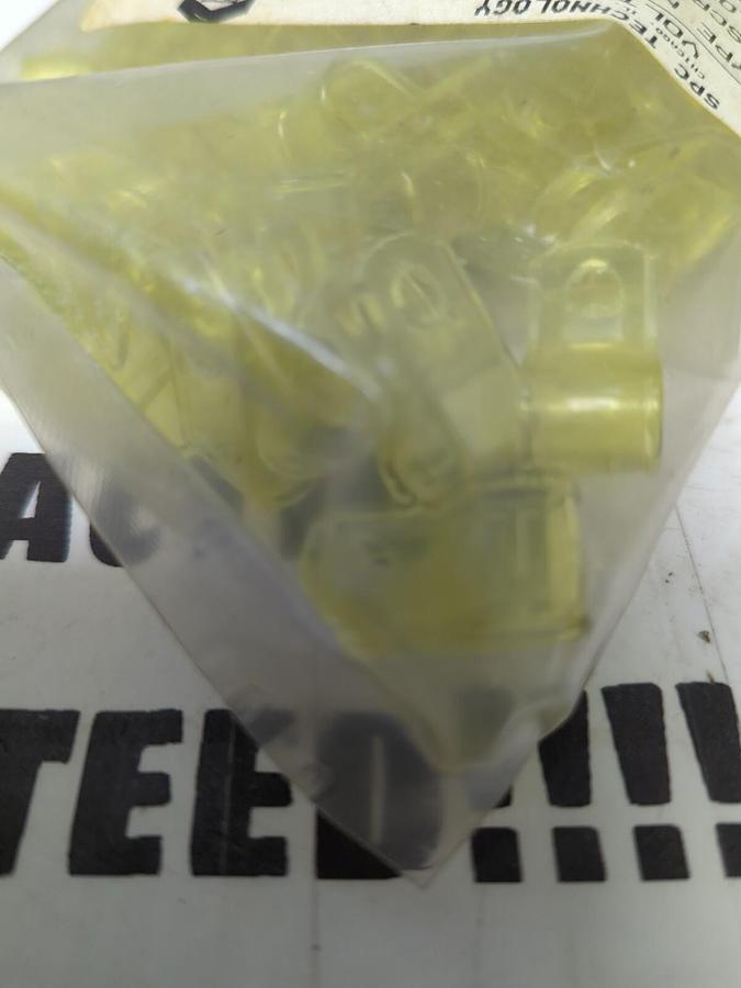 Used SPC VOLTREX,ECC-5,SINGLE LOOP AMBER PROPIONATE CLAMPS PACK OF 100 PCS NEW