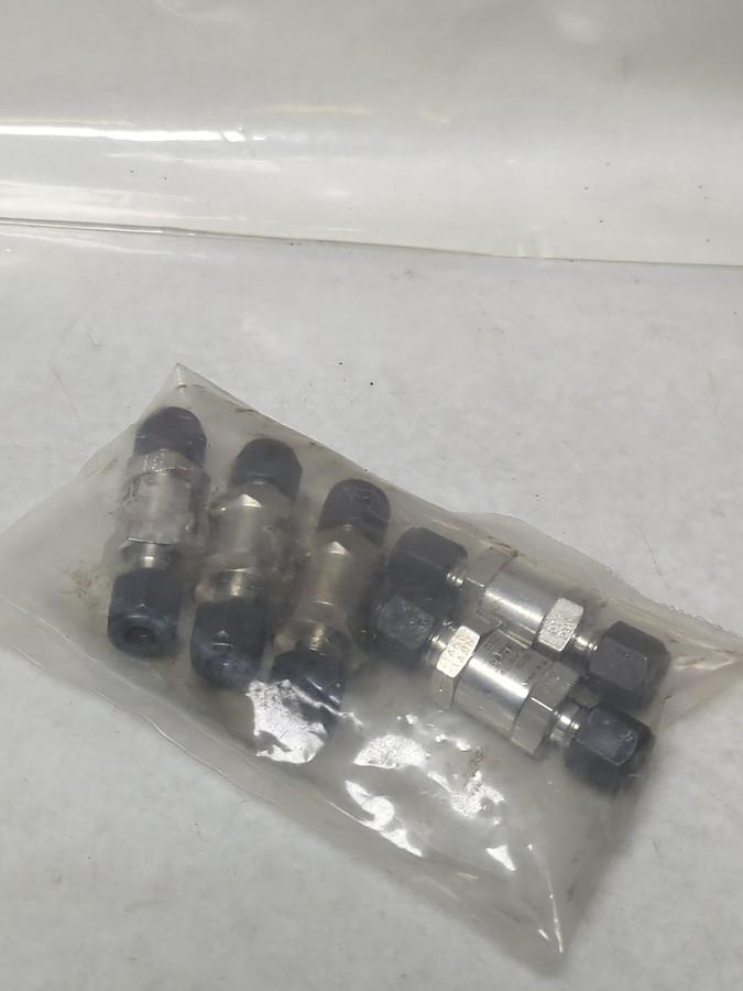 PARKER,4Z(A)C4L-10-SS,POPPET CHECK VALVE 1/4 INCH PACK OF 5 NOS