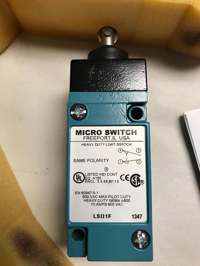 Honeywell,LSD1F,Microswitch Limit Switch