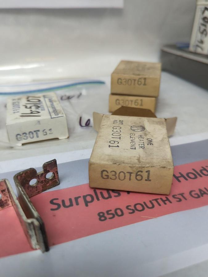 TELEMECANIQUE,G30T61,OVERLOAD HEATER ELEMENT LOT OF 6 NOS