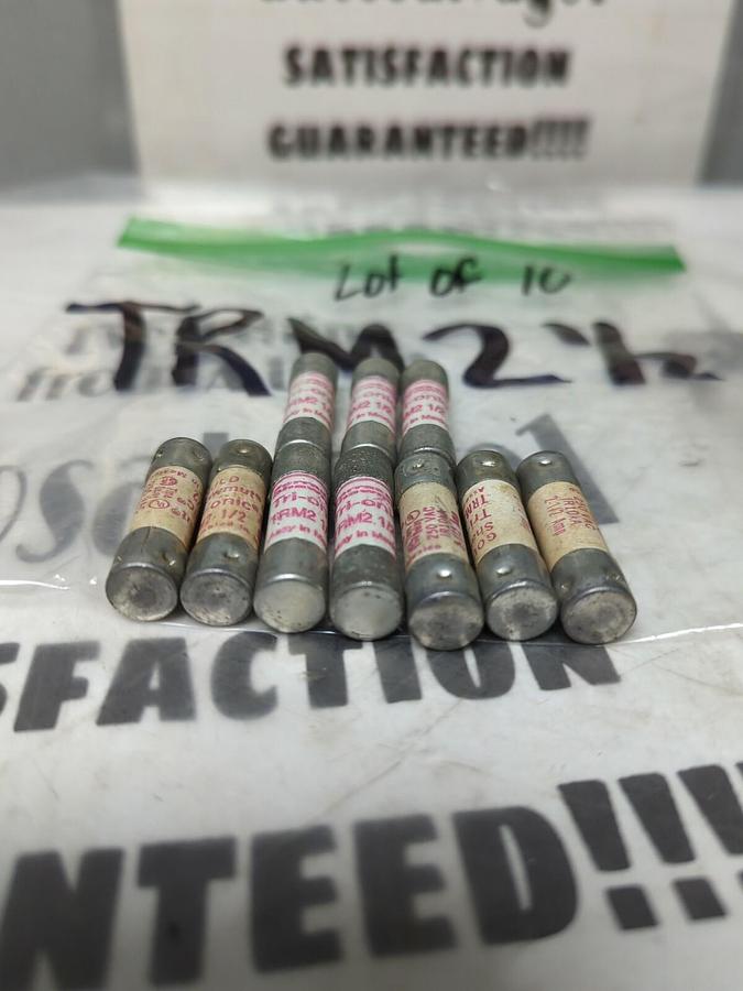 GOULD SHAWMUT,TRM2-1/2,TRI-ONIC FUSE LOT OF 10 NOS