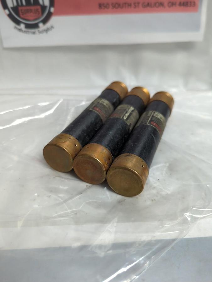 Used COOPER BUSSMANN,FRS-R-50,FUSETRON 50 AMP FUSE LOT OF 3 PRE-OWNED