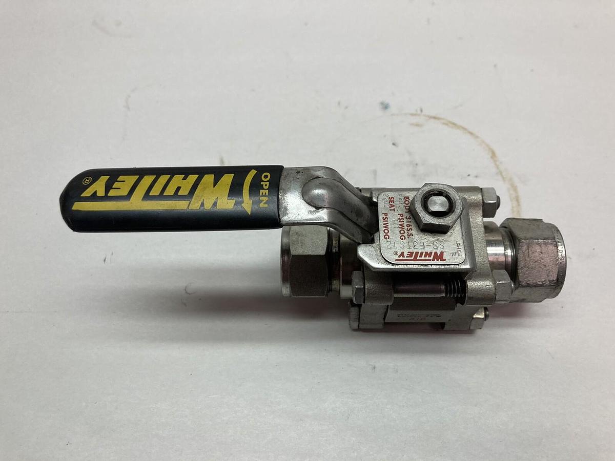 Used Whitey,SS-63TS12,Stainless Steel Ball Valve
