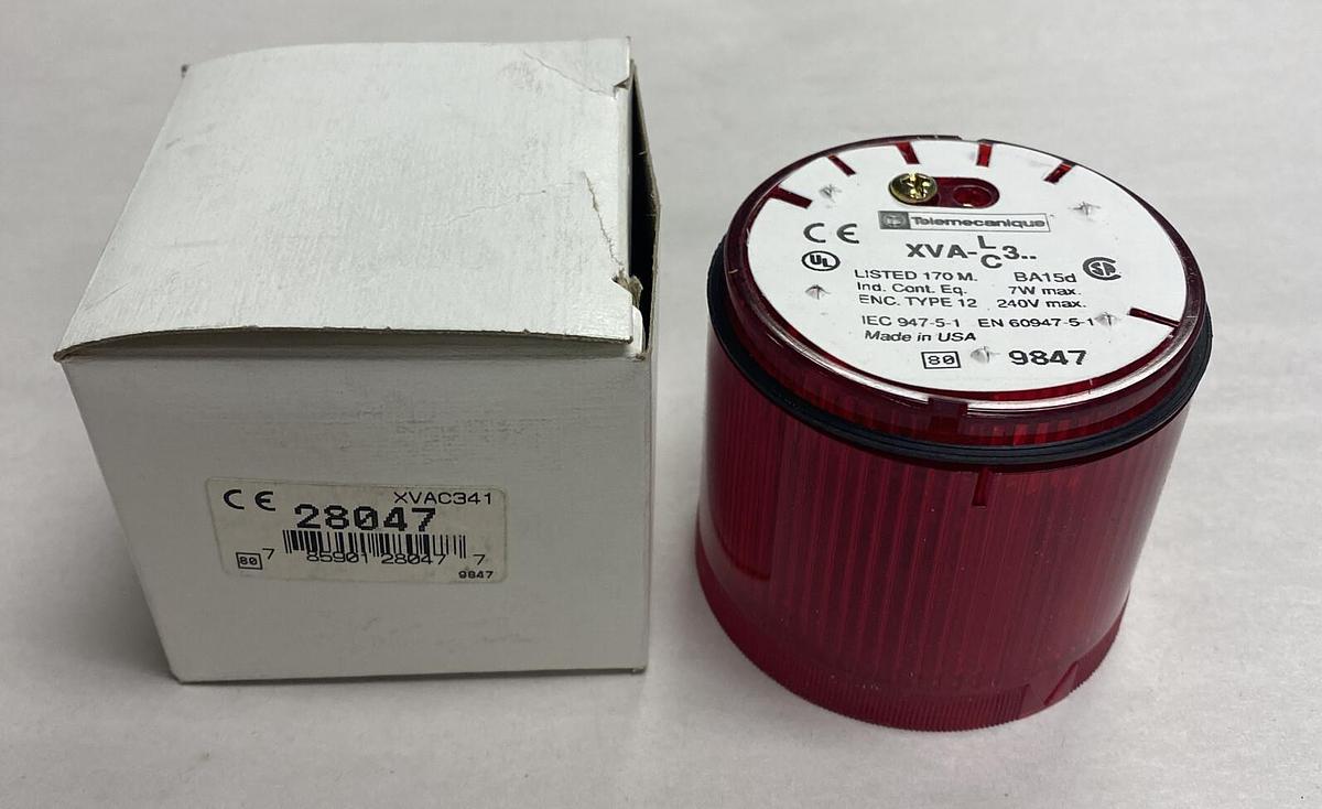 Used Telemecanique,XVA-LC3,Red Stack Light XVAC341 New