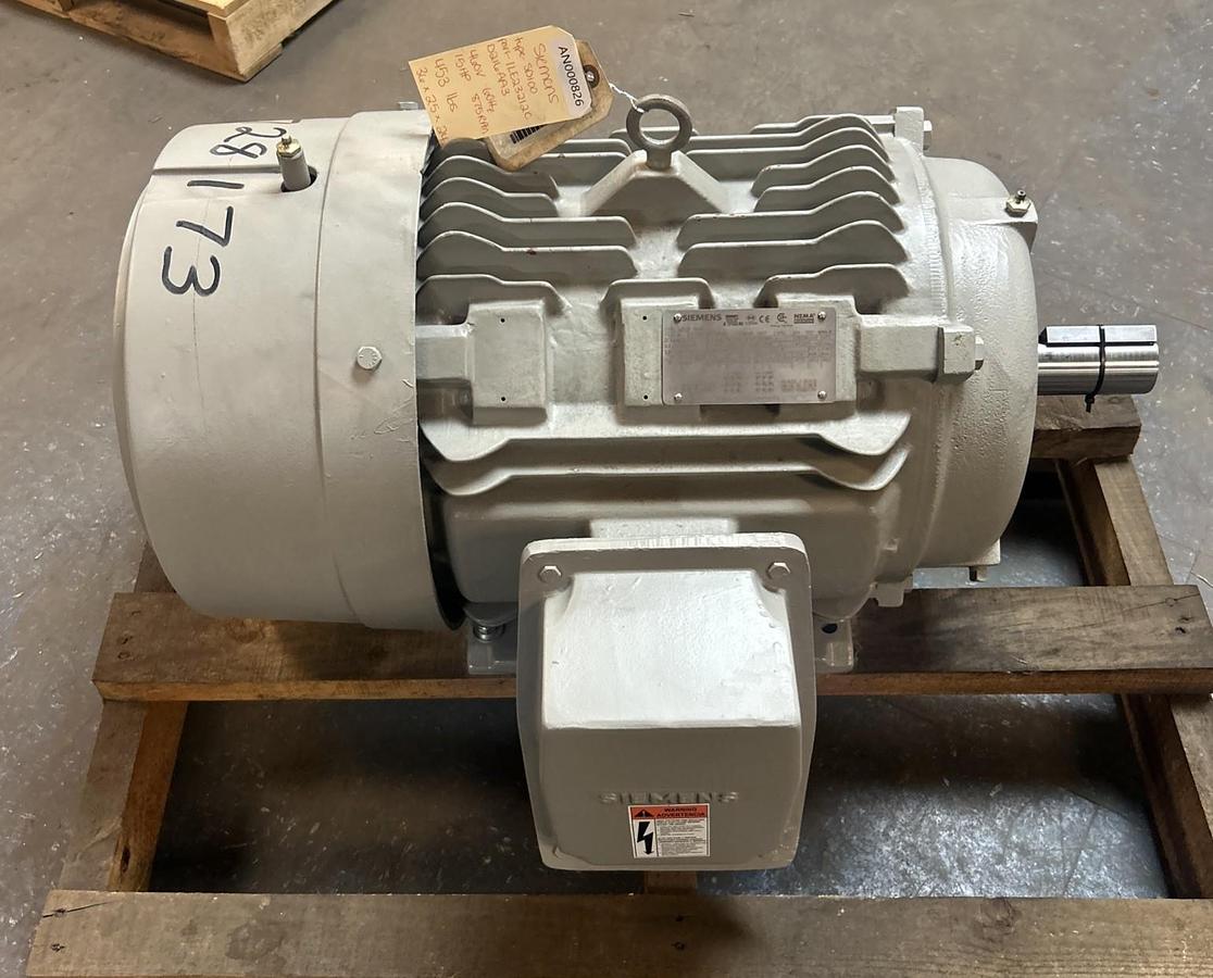 SIEMENS,1LE23212CD216AA3,MOTOR 15HP 875RPM 460V 3PH 286T FRAME