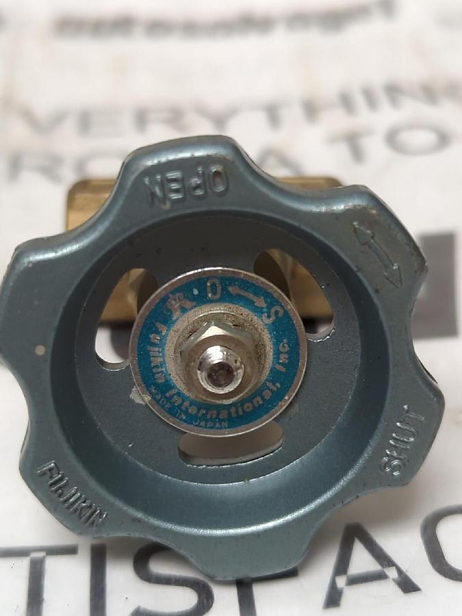 FUJIKIN,30K,1/8 INCH NEEDLE VALVE NOS