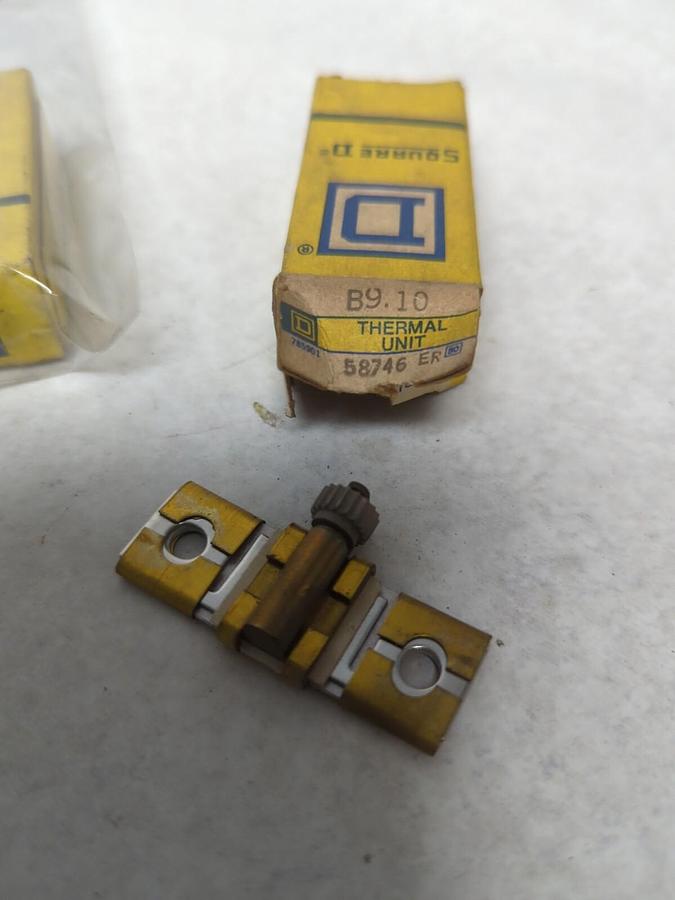 SQUARE D,B9.10,THERMAL OVERLOAD HEATER ELEMENT LOT OF 2 NOS