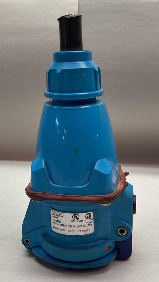 Used Marechal Meltric,DSN20 Type 4X,Inlet Plug 480VAC 20A