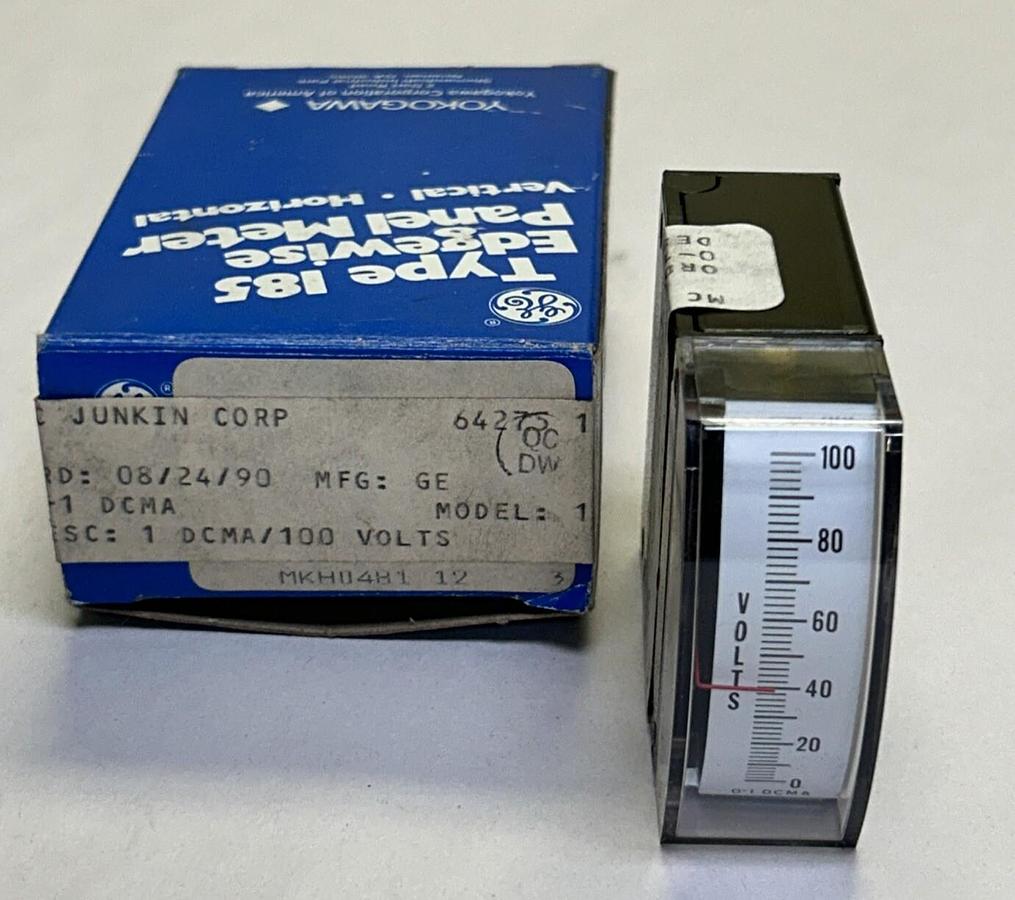 YOKOGAWA,DCMA,PANEL METER 0-100V NOS