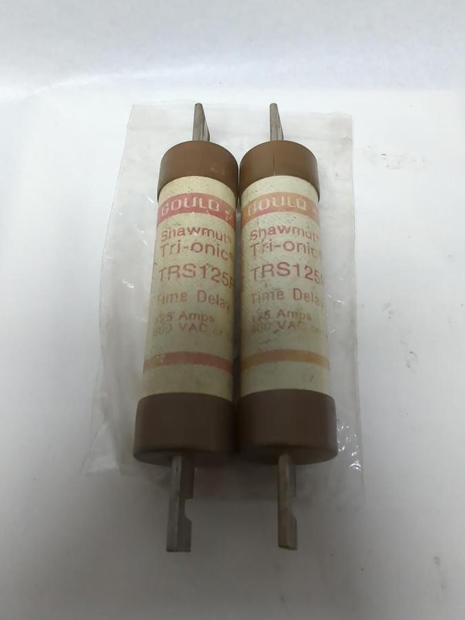 Used GOULD SHAWMUT,TRS-125R,TRI-ONIC FUSE LOT OF 2