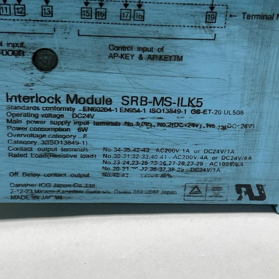 Used DANAHER,SRB-MS-ILK5,INTERLOCK MODULE