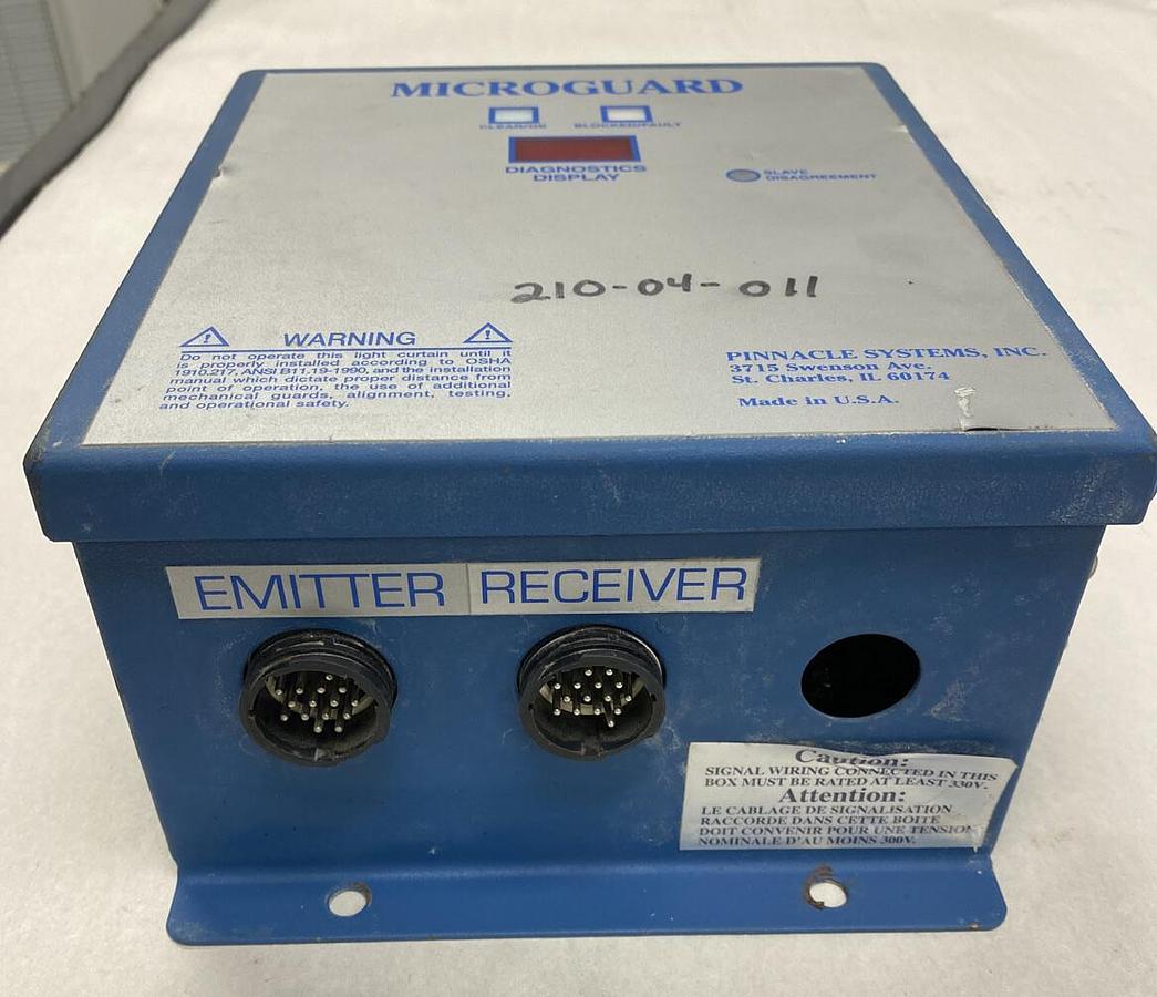 Used Pinnacle Microguard,MG-08-0F-30-PT,Emitter Receiver