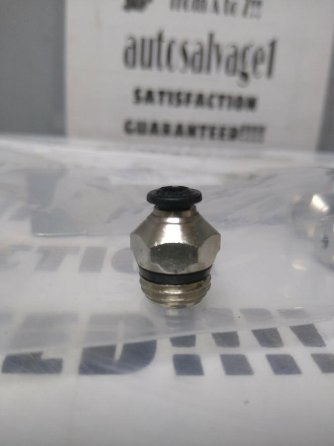 UNBRANDED,61761102,MALE TUBE CONNECTOR 4MM OD-1/4 NICKLE PLATED BRASS LOT OF 15