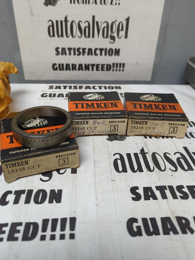TIMKEN,15245-3,PRECISION ROLLER BEARING CUPS LOT OF 3 NOS