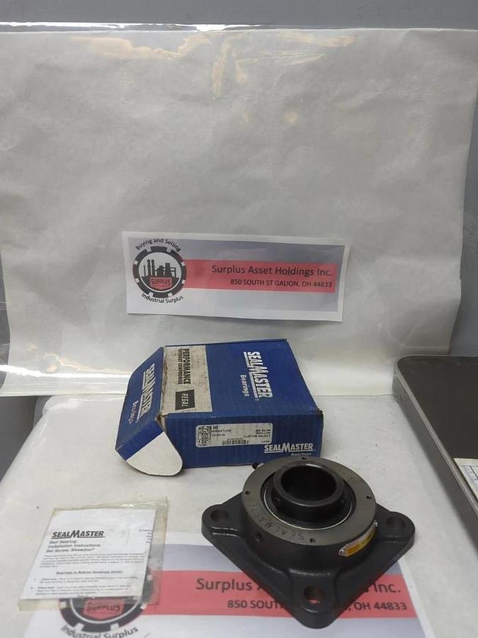 SEALMASTER,HF-28-HI,HIGH TEMP 4-BOLT BASE FLANGE MOUNT BEARING 1-3/4 IN BORE NOS