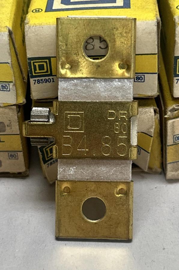 SQUARE D,B4.85,OVERLOAD RELAY HEATER ELEMENT LOT OF 6 NOS