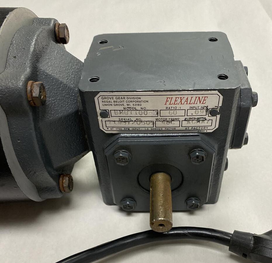 Dorner ,22-060L-4114,Gearmotor Flexaline BMQ1100-3 Ratio 60:1 115/230V NOS