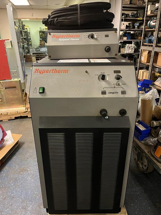 Used HYPERTHERM,HSD130,HYSPEED PLASMA CUTTING SYSTEM W/GAS CONSOLE