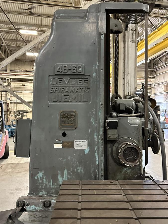 Used Devlieg,4B-60 Jig Mill,36"x60" Table 21-1000 RPM Spindle w/Tooling