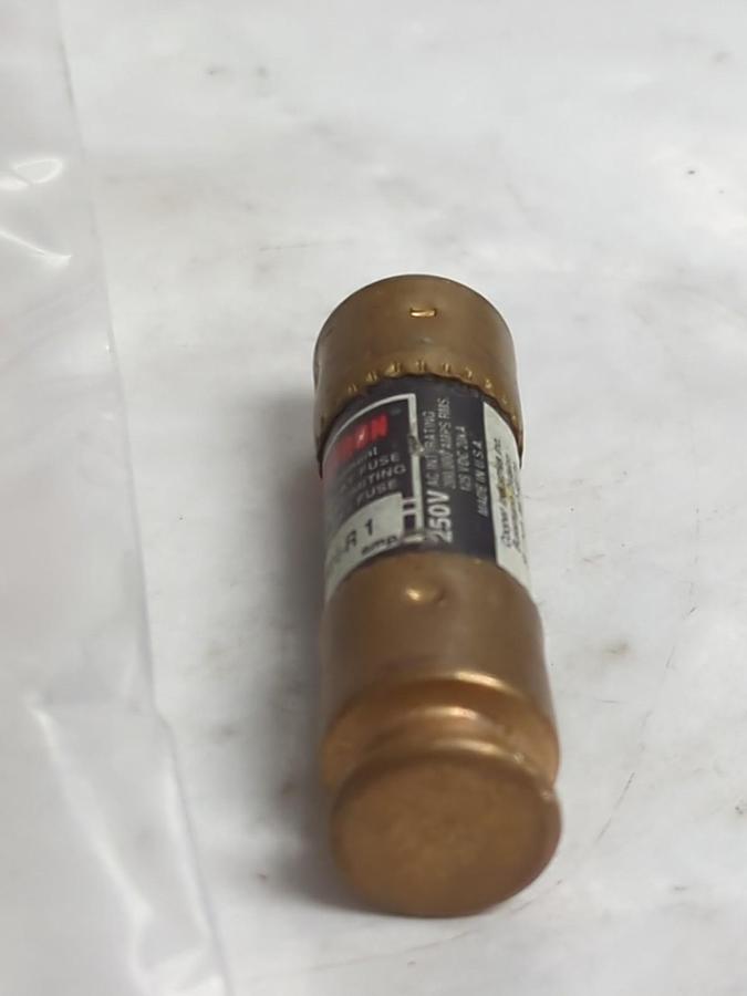 Used COOPER BUSSMANN,FRN-R-1,FUSETRON 1 AMP FUSE LOT OF 3 PRE-OWNED