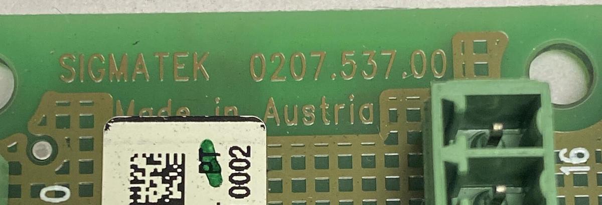 Sigmatek,0207.537.00,Circuit Board