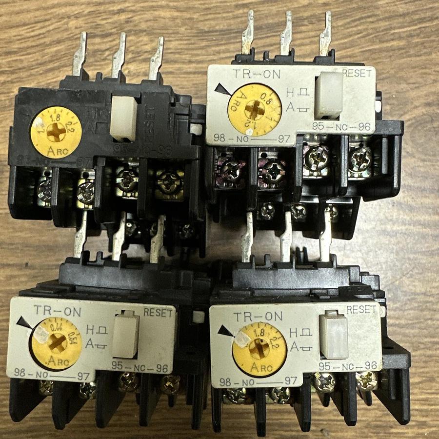 Used Fuji,TR-ON,Thermal Overload Relay LOT of 4