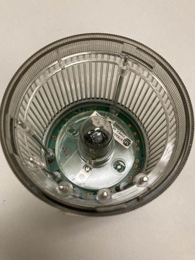 Used Allen-Bradley,855T-B10DN7,Ser B Clear Signal Tower Housing w/Lamp