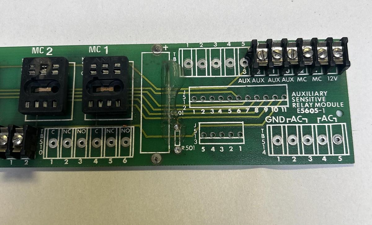 Used UNBRANDED,MP5605-1-A,AUXILIARY SENSITIVE RELAY MODULE