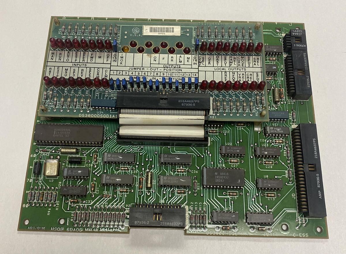 Used General Electric,DS3000HSQE1H1H,Board WITH DS3800DSQD1A1A Sequencer Auxiliary