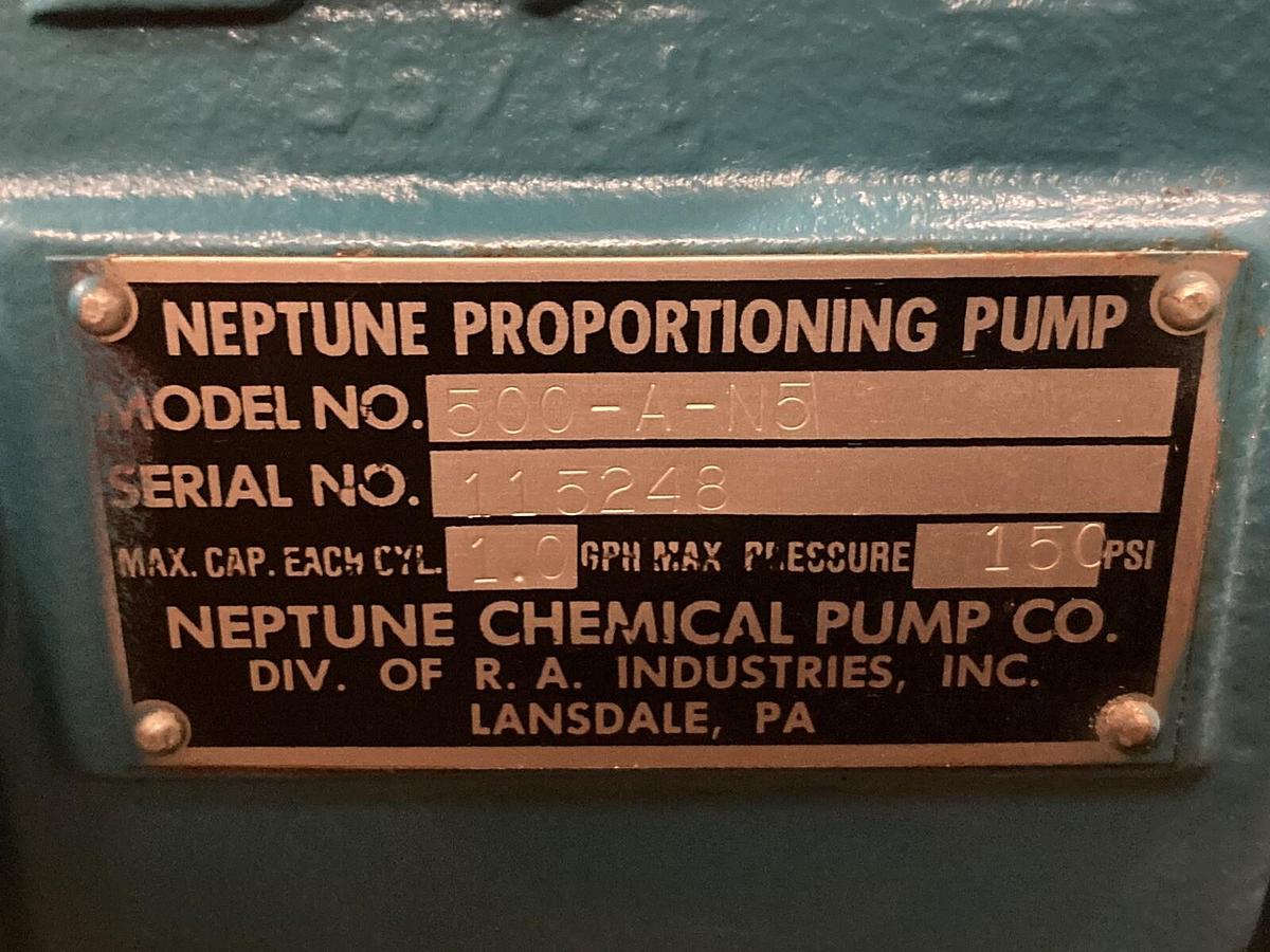 Used Neptune,500-A-N5,Proportioning Pump 150 PSI