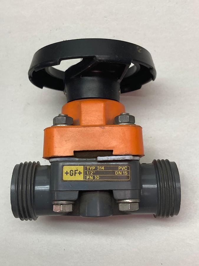 Used GF,Type 314,1/2 Inch DN 15 Diaphragm Valve Module PN 10