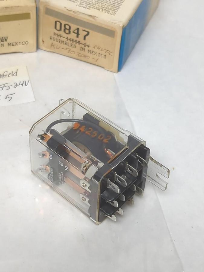 POTTER & BRUMFIELD,KUP14D55-24V,RELAY 24VDC LOT OF 5 NOS