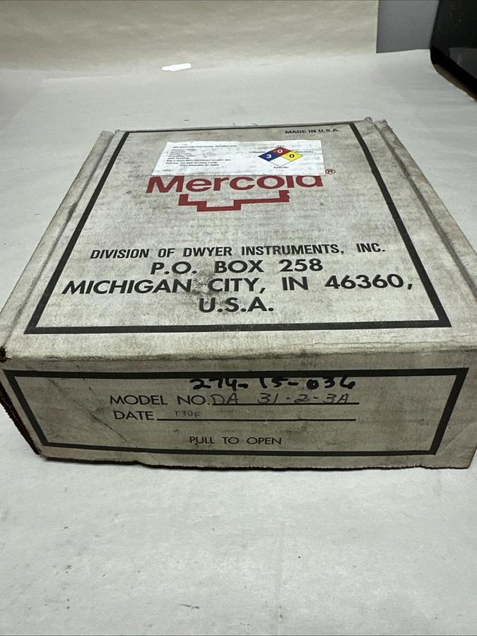 Dwyer Mercoid Controls,DA-31-2-3A,Pressure Switch