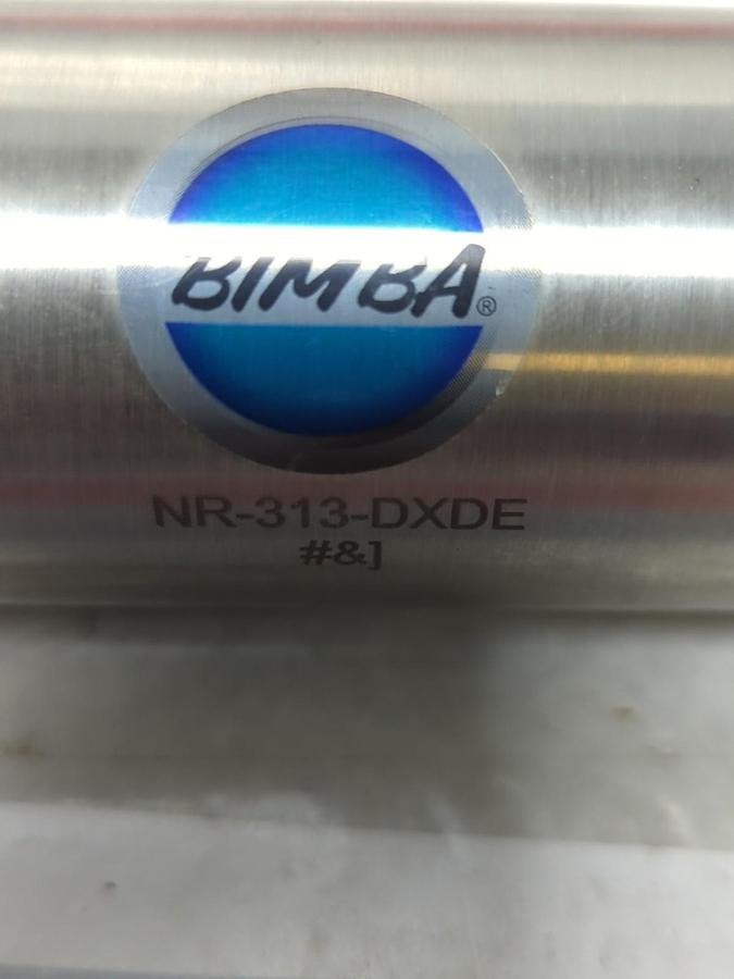 Used BIMBA,NR-313-DXDE,PNEUMATIC CYLINDER 2 INCH BORE 3 INCH STROKE PRE-OWNED