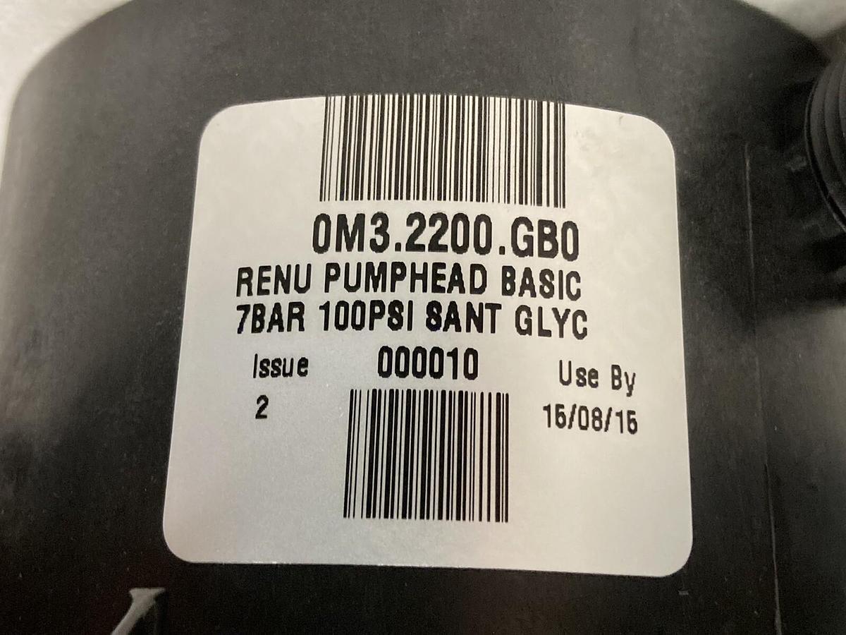 Watson Marlow,Renu 30,Santoprene PFPE Pump head 7 Bar  100 PSI  0M3.2200.GB0