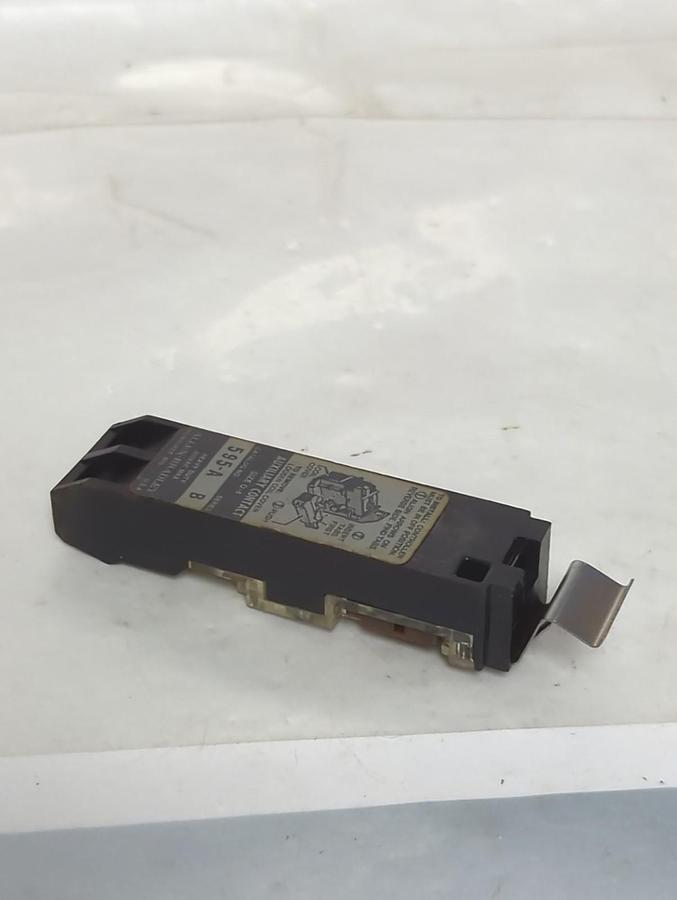 Used ALLEN BRADLEY,595-A,AUXILIARY CONTACT SERIES B PRE-OWNED